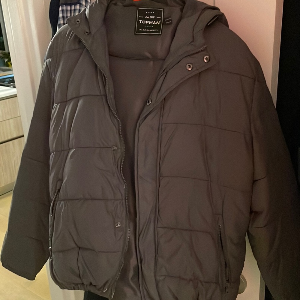 Top man Grey Puffer Jacket